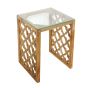Antigua Lamp Table - glass top by Monologue | Style Our Home