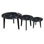Round Lamp Table Black Marble Print - Large by Monologue | Style Our Home