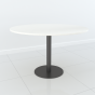 Studio Line Pedestal Dining Table - 4 Seater in White & Grey by Steve Bristow | Style Our Home