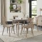 Dansk Scandi Oak 4 Seater Table & 4 Ilva Spindle Chairs in Scandi Oak by Bentley Designs | Style Our Home