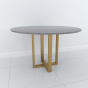 Studio Line Dining Table - 4 Seater in Grey & Gold by Steve Bristow | Style Our Home