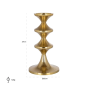 Candle Holder Ayden Small (Gold) by  Richmond Interiors | Style Our Home