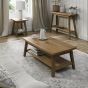 Camden Rustic Oak Console Table With Shelf by Bentley Designs | Style Our Home