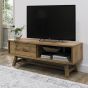 Camden Rustic Oak Entertainment Unit by Bentley Designs | Style Our Home