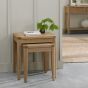 Chester Oak Nest of Lamp Tables by Bentley Designs | Style Our Home
