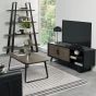 Emerson Weathered Oak & Peppercorn Entertainment Unit by Bentley Designs | Style Our Home
