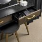 Sienna Fumed Oak & Peppercorn Dressing Table by Bentley Designs | Style Our Home