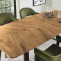 Emerson Rustic Oak & Peppercorn 4-6 Seater Extension Dining Table by Bentley Designs | Style Our Home
