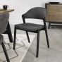 Camden Peppercorn Upholstered Chair in a Dark Grey Fabric (Pair) by Bentley Designs | Style Our Home