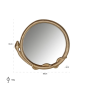 Mirror snake Fiona (Gold) by  Richmond Interiors | Style Our Home