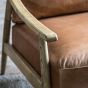 Reva Brown Leather Armchair