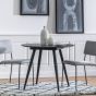 Danbury Black Round Dining Table by Hudson Living | Style Our Home