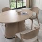 Vega Scandi Oak & Peppercorn 4 Seater Table by Bentley Designs | Style Our Home