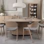 Vega Scandi Oak & Peppercorn 6 Seater Table by Bentley Designs | Style Our Home