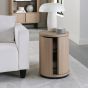 Vega Scandi Oak & Peppercorn Round Lamp Table by Bentley Designs | Style Our Home