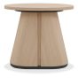Vega Scandi Oak & Peppercorn Oval Lamp Table by Bentley Designs | Style Our Home