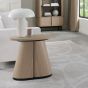 Vega Scandi Oak & Peppercorn Oval Lamp Table by Bentley Designs | Style Our Home