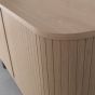 Vega Scandi Oak & Peppercorn Narrow Sideboard by Bentley Designs | Style Our Home