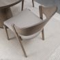 Vega Grey Oiled Oak Ply Back Chair - Grey Bonded Leather (Pair) by Bentley Designs | Style Our Home