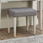 Larsen Scandi Oak & Soft Grey Stool - Grey Fabricby Bentley Designs | Style Our Home
