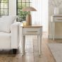 Larsen Scandi Oak & Soft Grey Lamp Table with Drawerby Bentle by Designs | Style Our Home