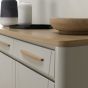Larsen Scandi Oak & Soft Grey Narrow Sideboardby Bentle by Designs | Style Our Home