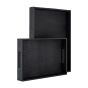 Tray Blane black croco set of 2 (Black) by  Richmond Interiors | Style Our Home