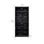 Oakura 2-Doors Display Cabinet