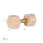 Deco Object Dumble Beige / Shiny Brass (Beige) by  Richmond Interiors | Style Our Home