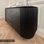 Lantine 3 Drawer Dresser - Matte Black Oak by Tommy Franks | Style Our Home