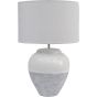 Skyline Grey Porcelain Table Lamp and Shade By Libra | Style Our Home