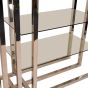 Belgravia Steel and Glass Display Unit 120x60x230cm by Libra Designs | Style Our Home

