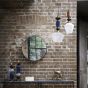 Alena Ink blue and frosted glass pendant E27 60W by Libra Designs | Style Our Home