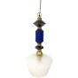 Alena Ink blue and frosted glass pendant E27 60W by Libra Designs | Style Our Home