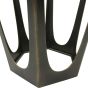 Catalan Bronze Gilded Side Table with Glass Top by Libra Designs | Style Our Home