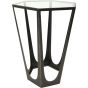 Catalan Bronze Gilded Side Table with Glass Top by Libra Designs | Style Our Home