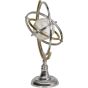 Colley Stainless Steel Armilliary Sculpture with Bone Globe By Libra | Style Our Home