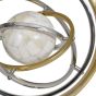 Colley Stainless Steel Armilliary Sculpture with Bone Globe By Libra | Style Our Home