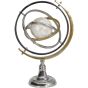 Colley Stainless Steel Armilliary Sculpture with Bone Globe By Libra | Style Our Home