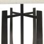 Glenthorpe Hammered Iron Table Lamp Gilded Oak with Irish Linen Shade
