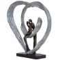 Love Sculpture In Circular Heart By Libra | Style Our Home