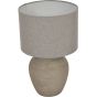 Baslow Etched Grey Large Ceramic Lamp with Shade By Libra | Style Our Home