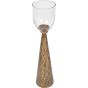 Sandbanks Iron and Hammered Glass Hurricane Large 79cm Floor Candle Hurricane By Libra | Style Our Home