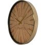 Riley 60cm Gold and Wood Effect Wall Clock By Libra | Style Our Home