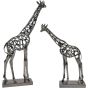 Courtney Black Nickel Hollow Giraffe 70cm Sculpture By Libra | Style Our Home
