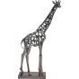Courtney Black Nickel Hollow Giraffe 70cm Sculpture By Libra | Style Our Home