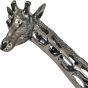 Courtney Black Nickel Hollow Giraffe 50cm Sculpture By Libra | Style Our Home