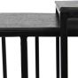Luna Graphite Textured Aluminium Set of 2 Side Tables By Libra | Style Our Home