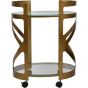 Metropolitan Drinks Trolley - Satin Bronze  By Libra | Style Our Home