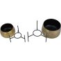 Harri Tabletop Brass Set of 2 Planters